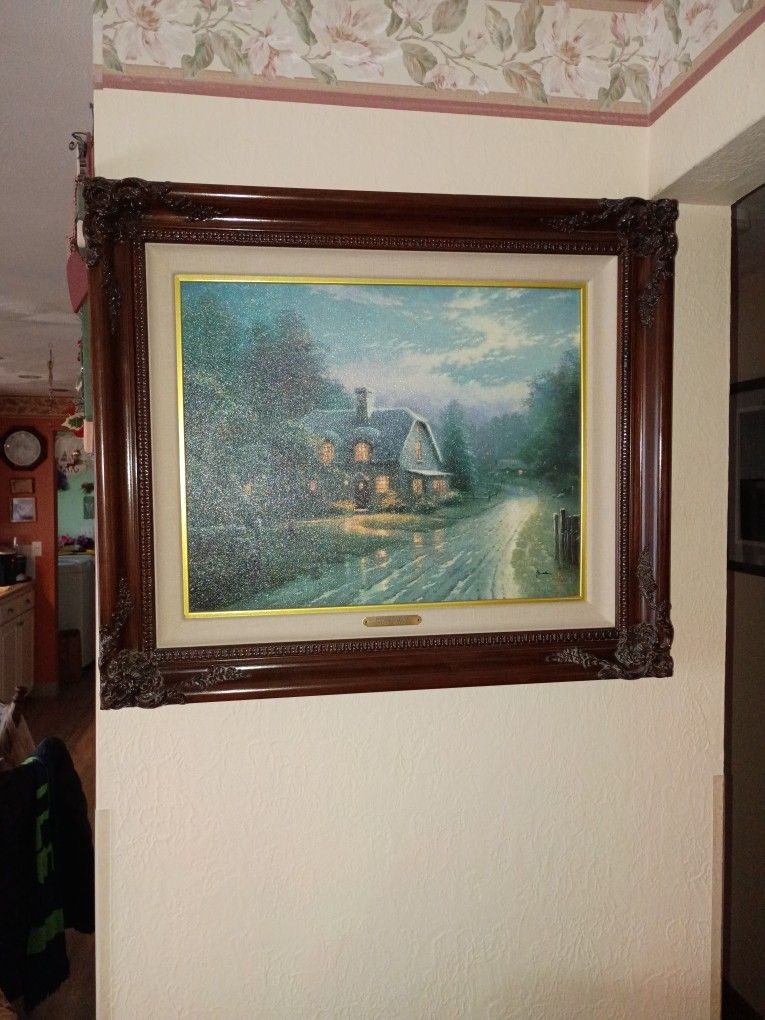 Thomas Kinkade Limited Canvas Painting