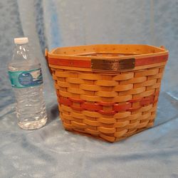 Longaberger 1997 Christmas Snowflake basket w plastic liner