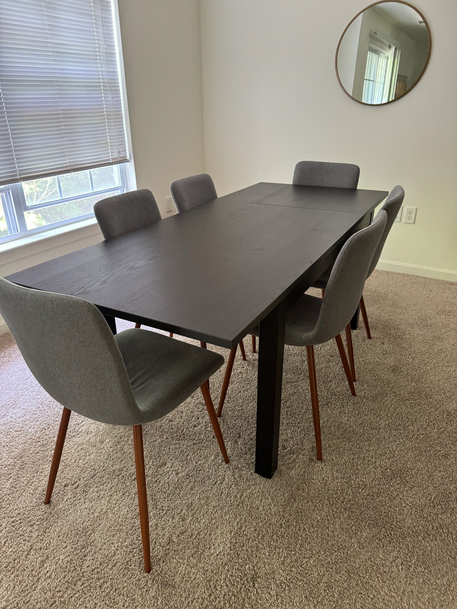 Black Dining Room Table 