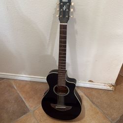 Yamaha Electric Acoustic Guitar Mini With Small Amp