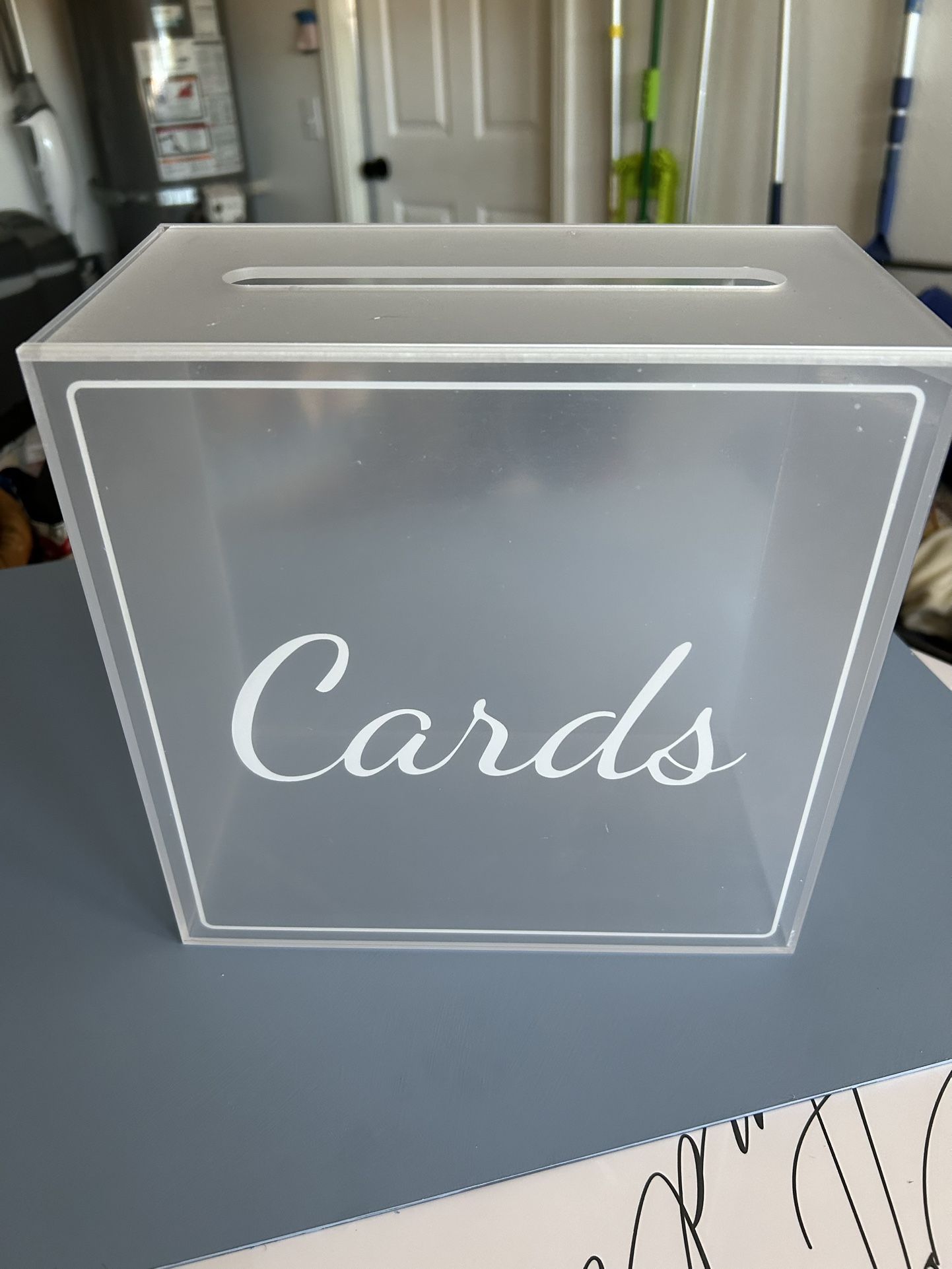 Wedding Reception Bridal Baby Shower Acrylic Card Box
