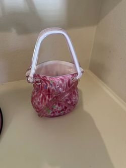 Small glass bag decor
