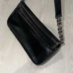 BALLY Vintage Black Flap Purse AUTHENTIC Leather