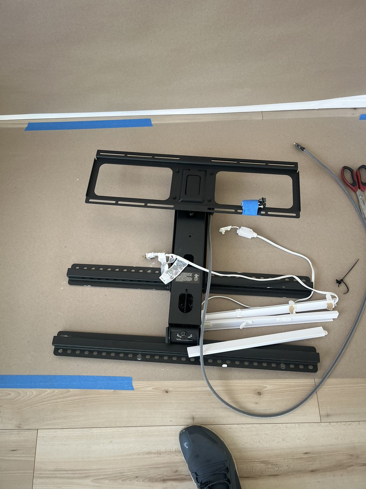 Mantel Mount TV Mount (post Fire Cleaned)