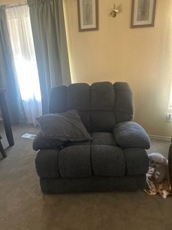 Gray Reclining Chair — $150 OBO