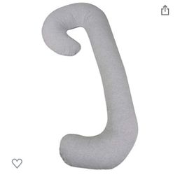 Leachco Snoogle Chic Jersey Total Body Pillow - Heather Gray