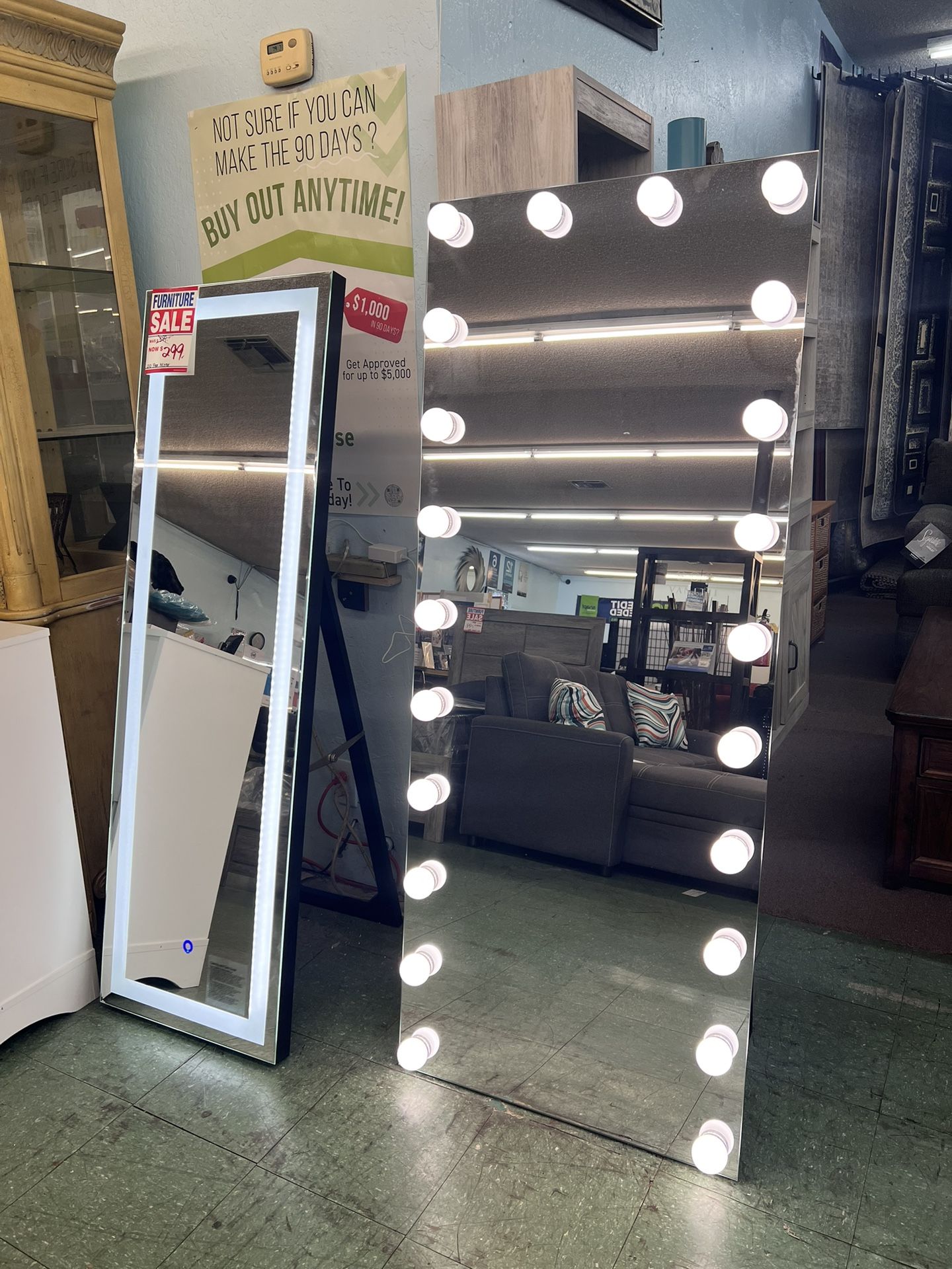 🥳Flash Deal🥳 Brand New Beautiful LED Light Floor Mirror $299 Each, Delivery Available
