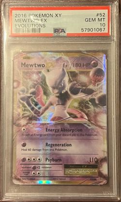 XY Mewtwo Ex Evolution PSA 10