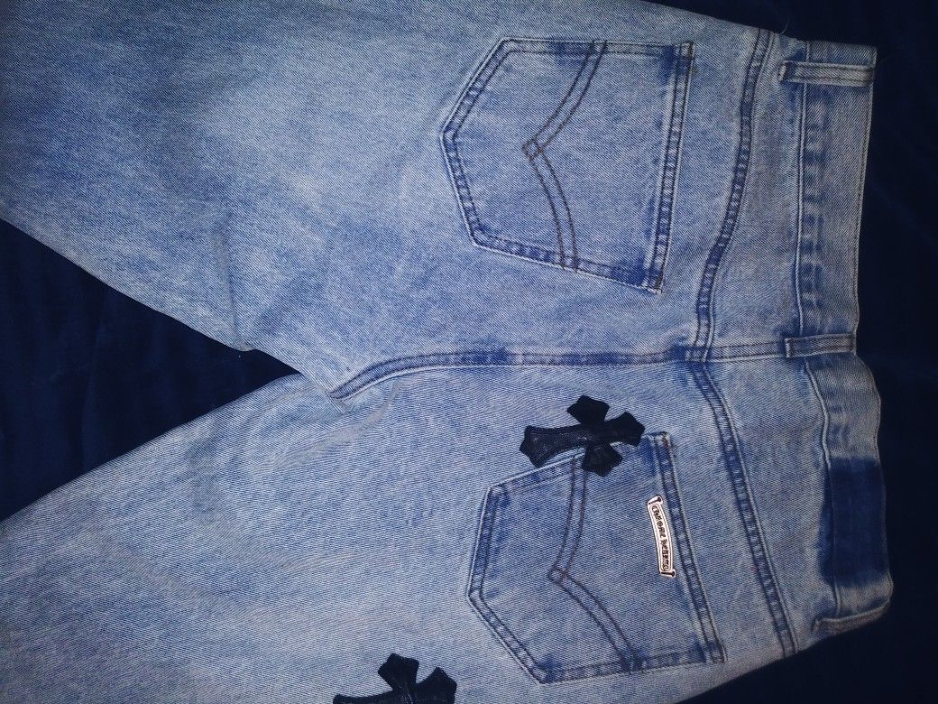 32in×36in "CHROME HEART 501 LEVI'S"