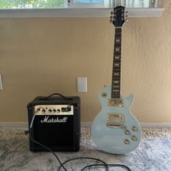 3-4 Les Paul Epiphone, Amp, Cord