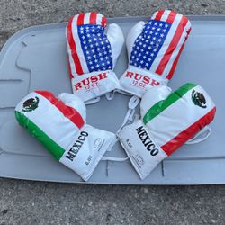 USA And Mexico Boxing Gloves