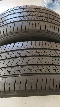 Bridgestone in good condition 2 tires 205 55 16 70%. Traded