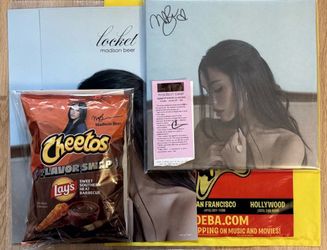 Madison Beer Hand Signed Locket Vinyl LP Amoeba Event Ticket Bag 2 Posters Chips