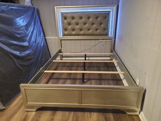New in box B4300 queen size LED bed frame only special