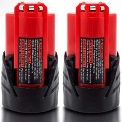 Battery Replacement for Milwaukee 12v: Batteries 4.0 ah Lithium deCompatible with Milwaukee 12 Volt M12 Cordless Power Tools 2 Pack 48-11-2411 48-11-2
