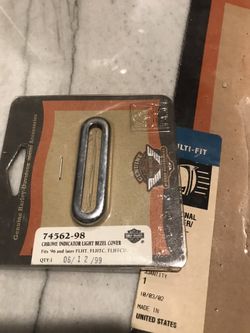 Harley Davidson Chrome Indicator light bezel cover