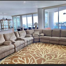 A set of sofas, a folding armchair and a sofa for watching TV, a sofa bed with mattress . Very comfortable.