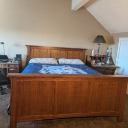 California King Size Bed Frame ( Box Spring If Wanted As Well)