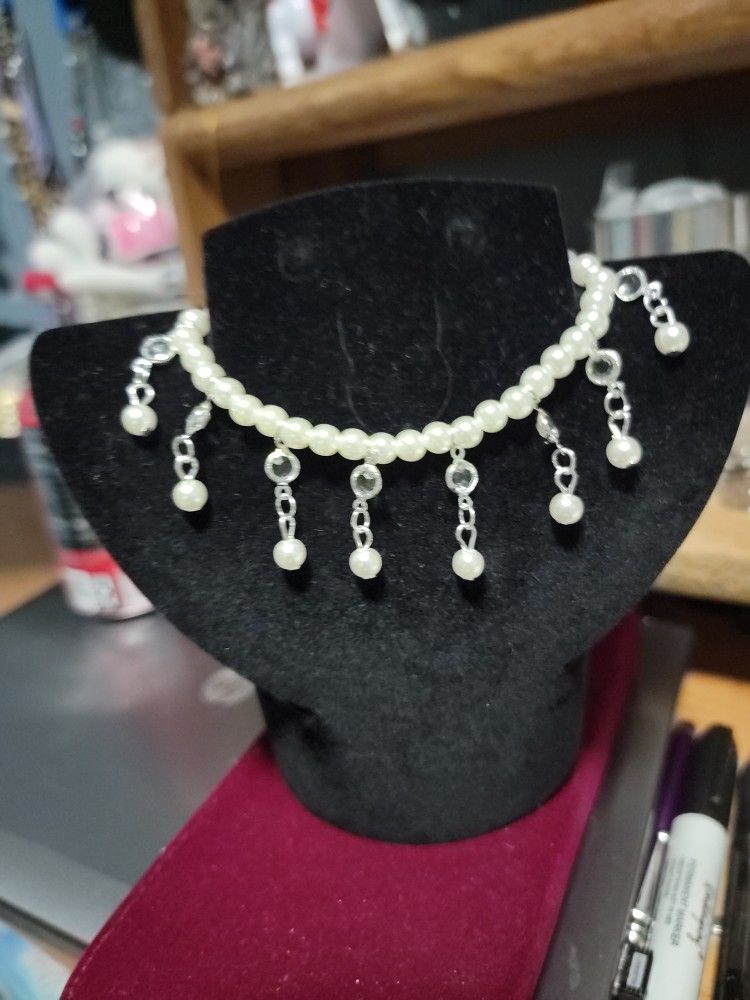 1 Piece Pearl Tassel Anklet