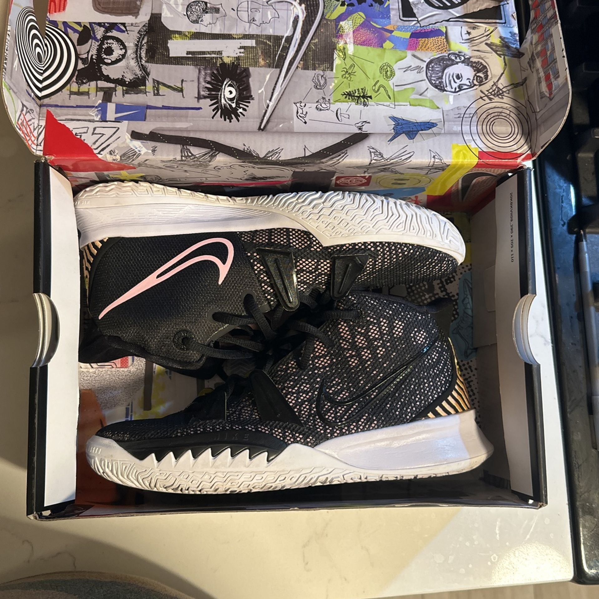 Women's, Girls, Boys, Black, Pink, Yellow, Shoe, Kyrie VII