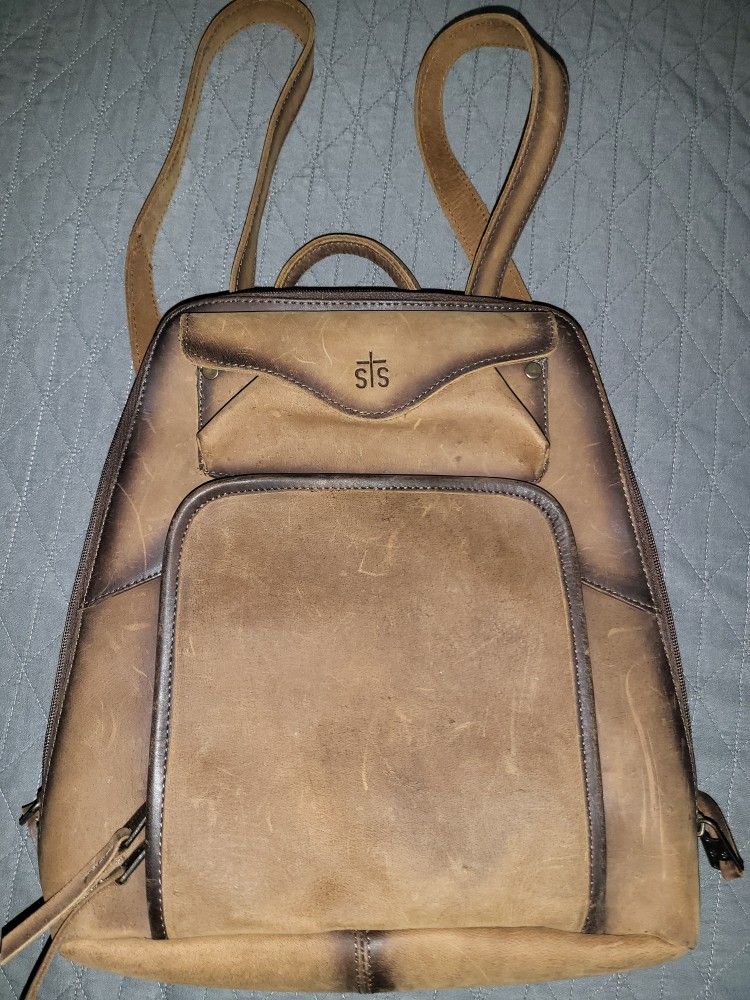 Leather Backpack Purse
