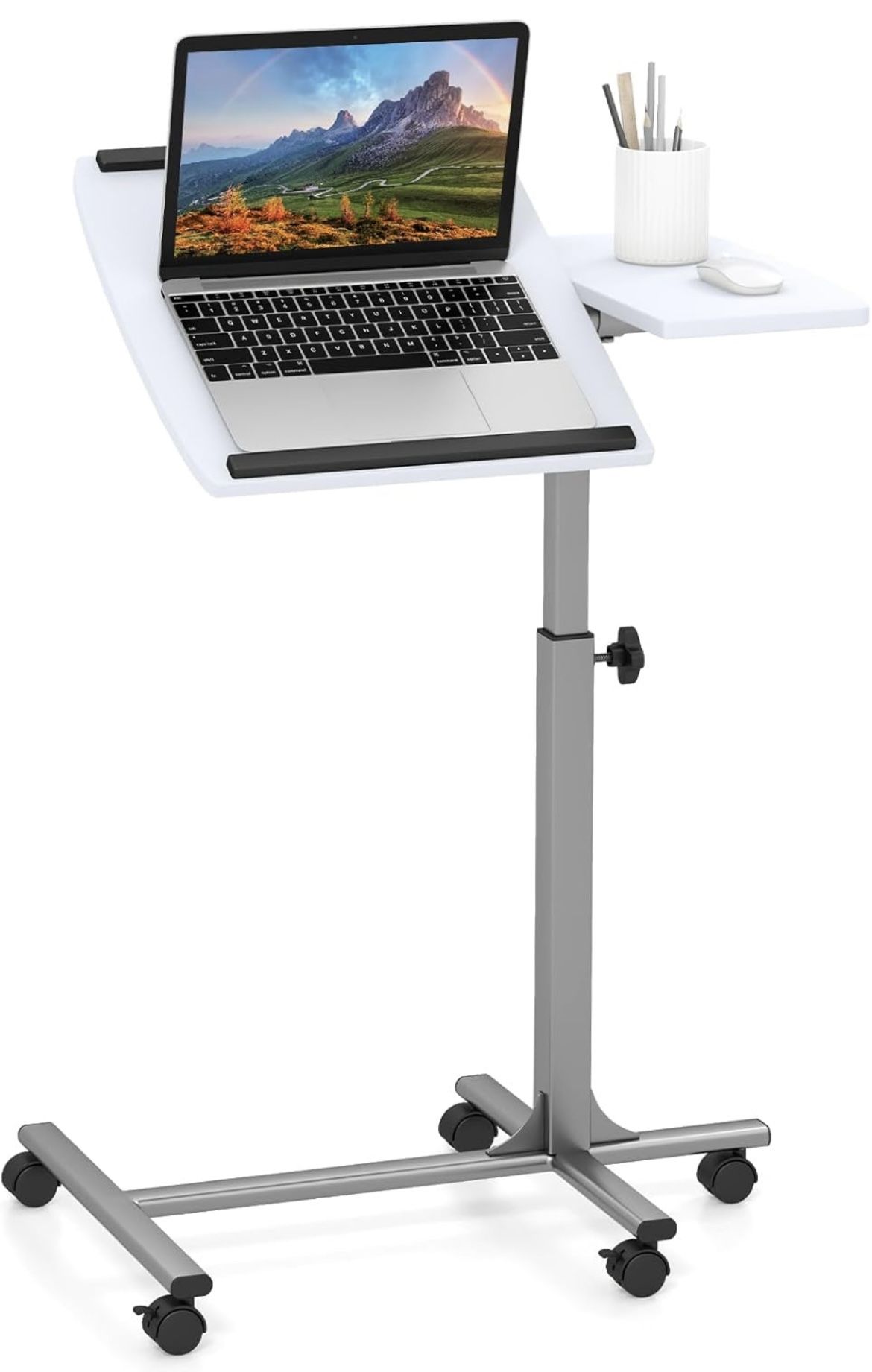 Giantex Mobile Standing Desk, Height Adjustable For Sale $21.00 50%+ OFF Retail $42.49 NEW IN BOX