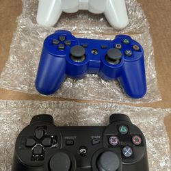 Wireless Controlles For Sony Ps3 Black white and blue Play Station 3 New