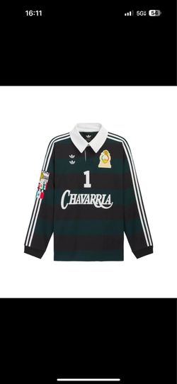 México Willy Chavarria x Adidas LS Rugby Shirt XL Black Aurora Ivy Mexico Jersey NWT