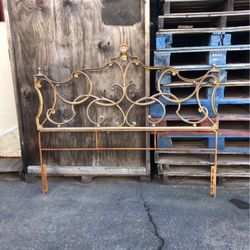 Vintage Iron Head Board