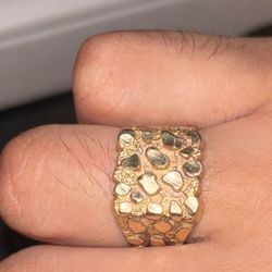 14k Nugget Ring 