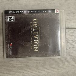 Elder Scrolls Oblivion Game Of The Year Edition (all Expansions Included) PlayStation 3 PS3