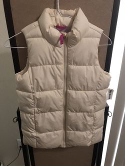 Girls White Fluffy Vest