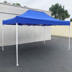 (New) $155 Large 10x15 FT Heavy-Duty Popup Canopy Instant Shade Quick Open w/ Carry Bag 