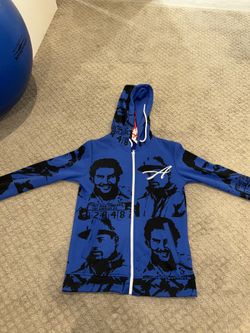 asaali X awful lot of cough syrup hoodie blue