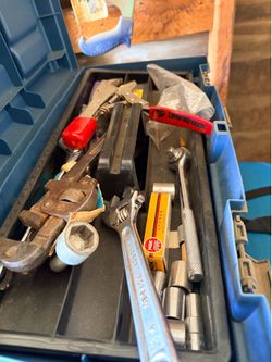 Tool boxes with random tools/staple guns/screws bundle