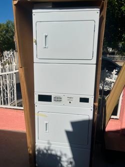 7.4 cu. ft. Front Load vented Gas Dryer in White with Space Saving Design