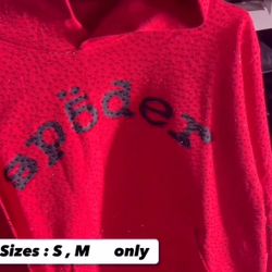 Red vvs spider hoodie 