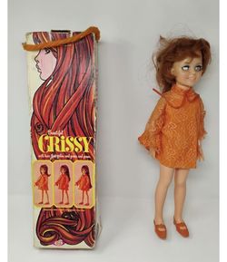 VINTAGE Beautiful Crissy 1968 Ideal Doll: 18" With Original Box
