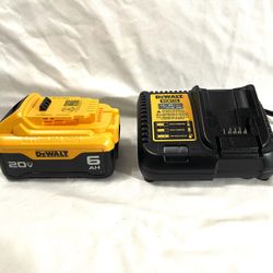 Brand New Never Used DeWalt 6Ah battery and brand new charger