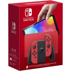 Nintendo Switch OLED - Mario Red