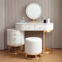 Upholstered vanity set new in the box