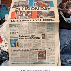 2016 Election Hillary Clinton/Donald Trump 