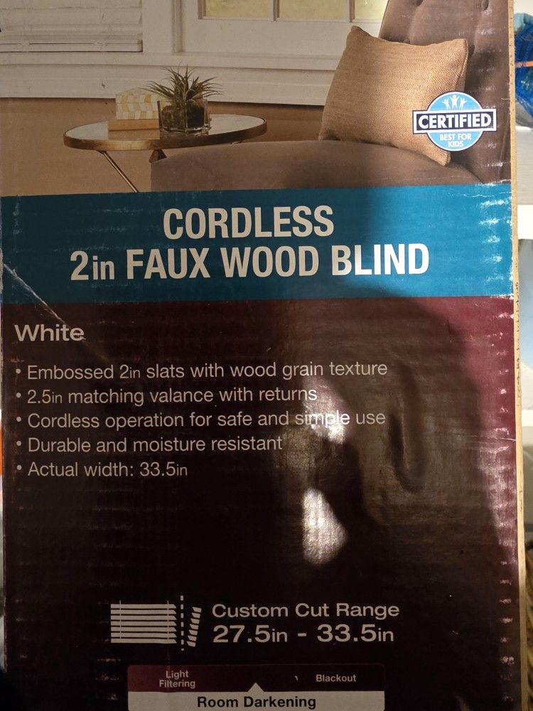 Cordless Wood Blind