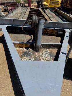 Heavy duty steel equipment double axle trailer