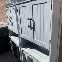 Over the toilet cabinets