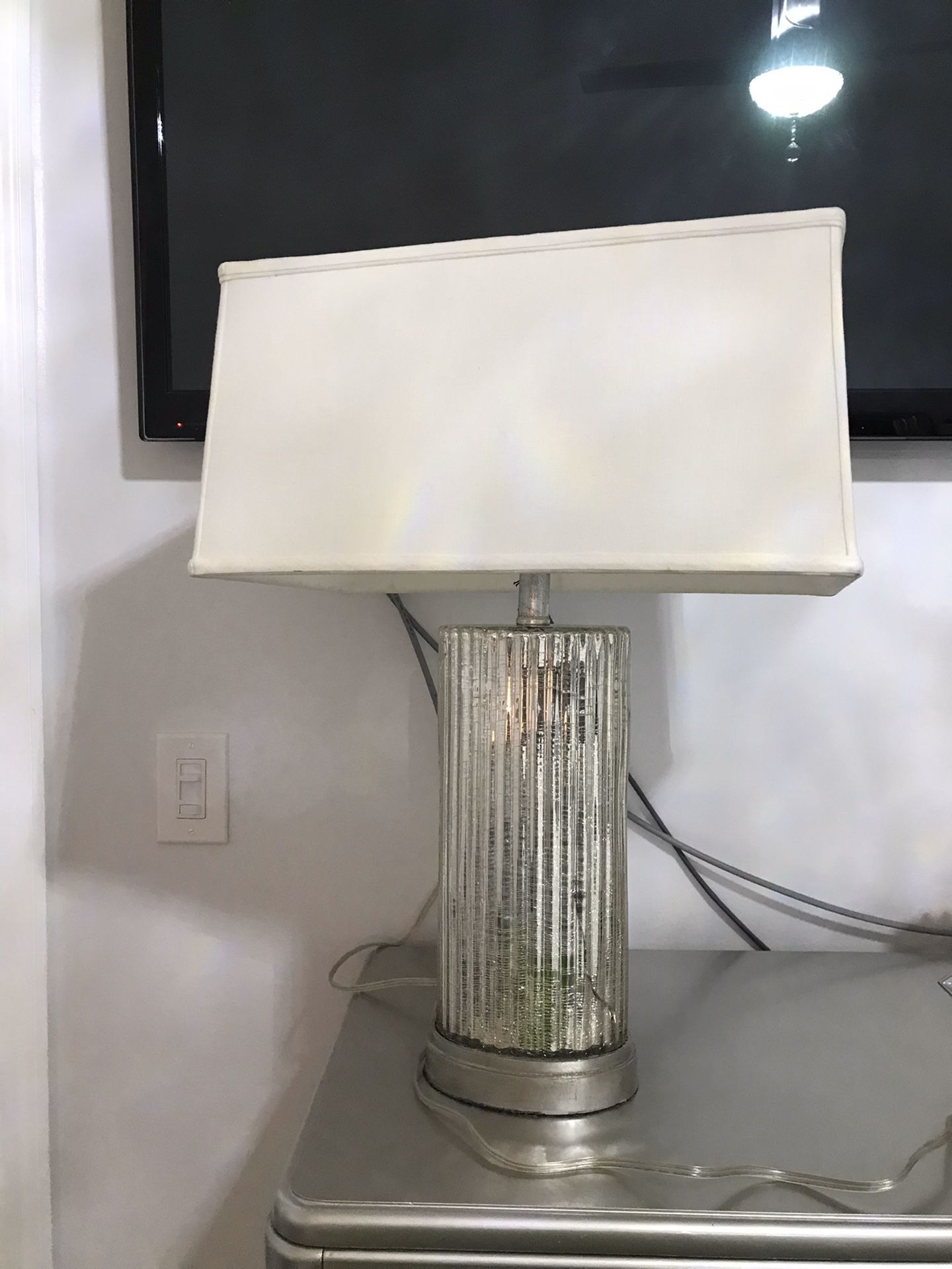 Table lamp silver