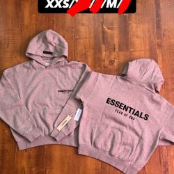 Essentials Dark Oatmeal Hoodie 