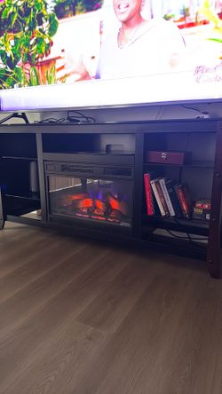 TV Stand with Electric Fireplace