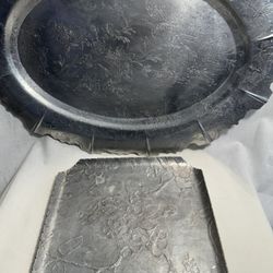 Set Of 2 Trays 