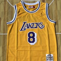 Los Angeles Lakers 1996/97 Kobe Bryant #8 Yellow NBA Jersey